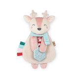 Itzy Ritzy Itzy Lovey Holiday Plush with Teether - Pink Reindeer