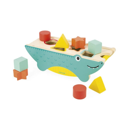 *NEW* Janod Tropik Crocodile Shape Sorter