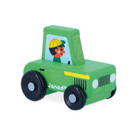 *NEW* Janod Crossroads Countryside Green Tractor