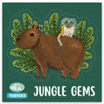 Exclusive Jungle Gems Capybara Kiss Cut Vinyl Sticker