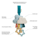 Itzy Ritzy Jingle Attachable Travel Toy - Cloud