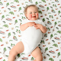 Little Hometown Muslin Swaddle Blanket: Louisiana Baby