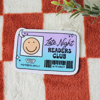 *NEW* Luxe Trauma 'Late Night Readers Club' Holographic Vinyl Sticker