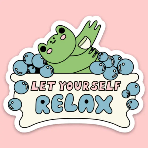 Tender Ghost 'Let Yourself Relax' Vinyl Sticker