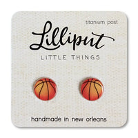 Lilliput Little Things Earrings - Basketballs