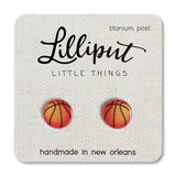Lilliput Little Things Earrings - Basketballs