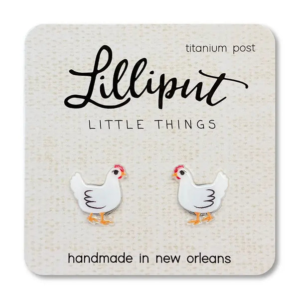 Lilliput Little Things Earrings - Chickens