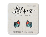 Lilliput Little Things Earrings - Dumpster Fires