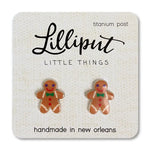 Lilliput Little Things Earrings - Gingerbread Men
