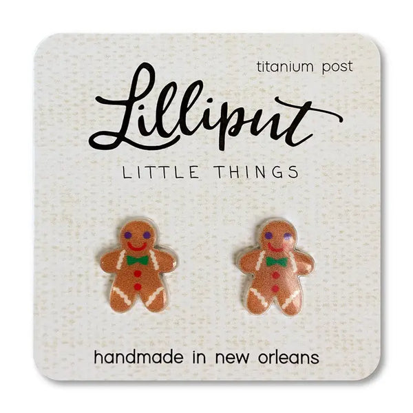 Lilliput Little Things Earrings - Gingerbread Men