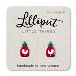 Lilliput Little Things Earrings - Sriracha Sauce