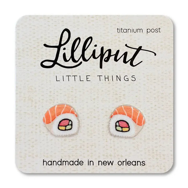 Lilliput Little Things Earrings - Sushi Rolls