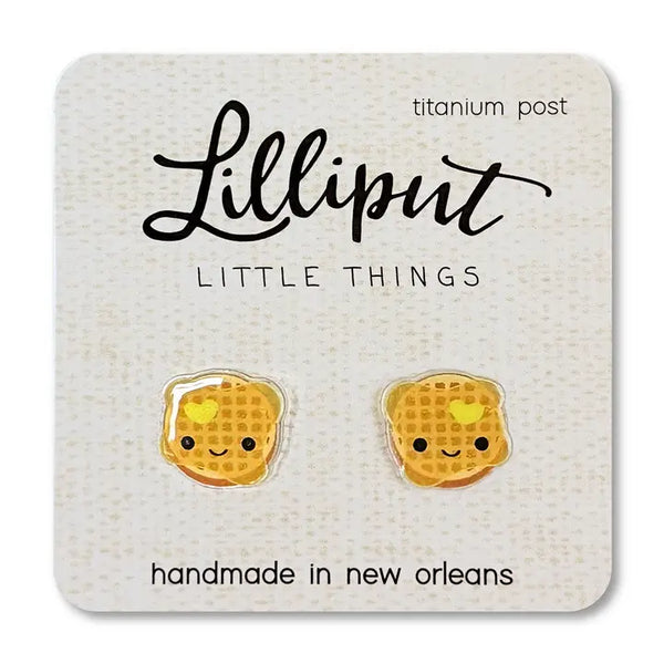 Lilliput Little Things Earrings - Waffles