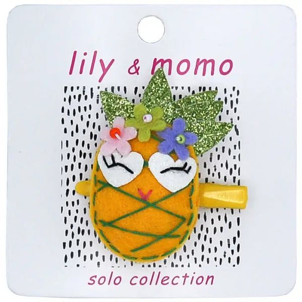 Lily & Momo Pint Size Pineapple Hair Clip