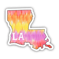 Big Moods Louisiana Colorful Vinyl Stickers