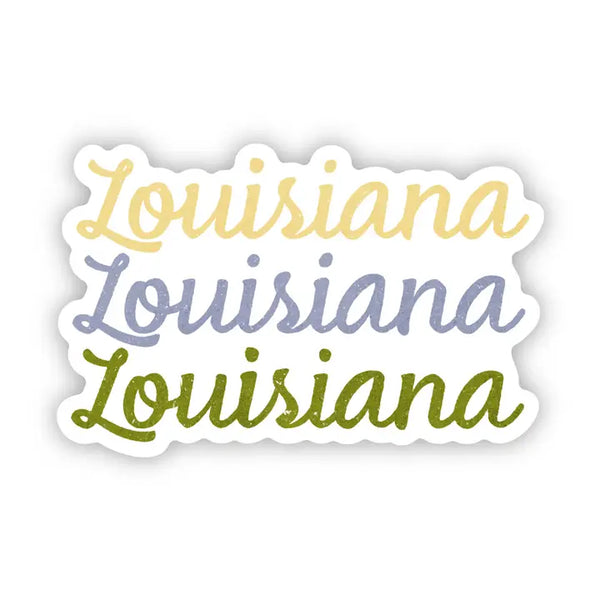 Big Moods 'Louisiana' Script Vinyl Sticker