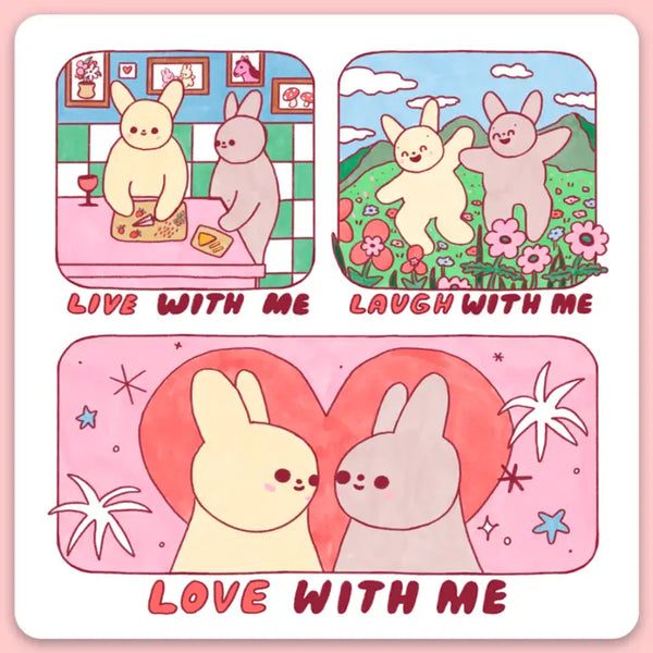Tender Ghost 'Love With Me' Vinyl Sticker