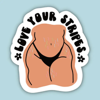 Indigo Maiden 'Love Your Stripes' Vinyl Sticker