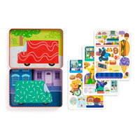 *NEW* Mudpuppy Magnetic Build-It Tin: Food Truck Festival