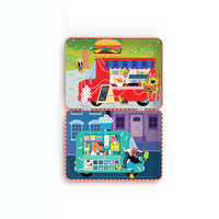 *NEW* Mudpuppy Magnetic Build-It Tin: Food Truck Festival
