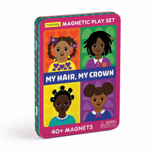 *NEW* Mudpuppy Magnetic Play Set Tin: My Hair, My Crown