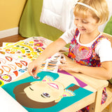 Melissa & Doug Make a Face Sticker Pad - Fashion Faces