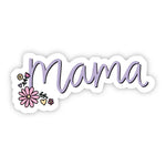 Big Moods 'Mama' Purple Floral Vinyl Sticker