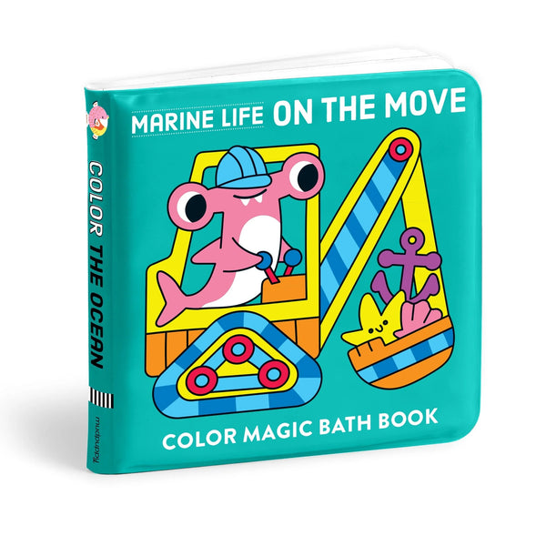 *NEW* Mudpuppy Color Magic Bath Book: Marine Life On the Move