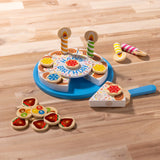 Melissa & Doug Wooden Birthday Cake Play Set