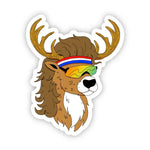 Big Moods Merica Buck Vinyl Sticker