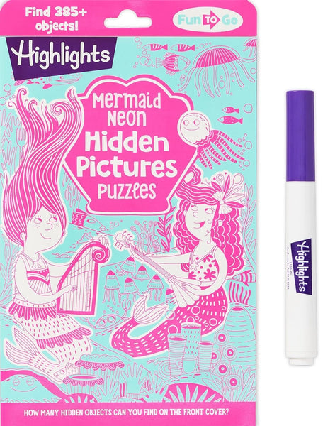 *NEW* Mermaid Neon Hidden Pictures Puzzles