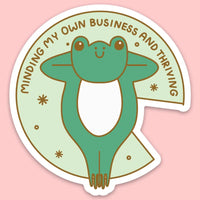 *NEW* Tender Ghost 'Minding My Own Business and Thriving' Vinyl Sticker