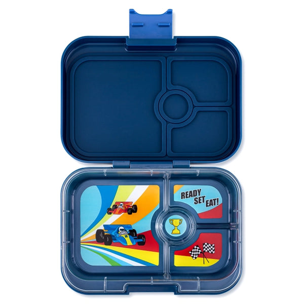 Yumbox Panino Leakproof Bento Box - Monte Carlo Blue with Racing Tray