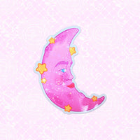 *NEW* LooLooKazoo Crescent Moon Holographic Vinyl Sticker