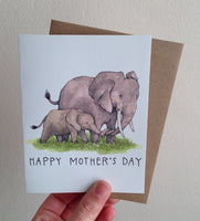 *FINAL SALE* Paper Wilderness Mother's Day Elephants Greeting Card