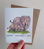 *FINAL SALE* Paper Wilderness Mother's Day Elephants Greeting Card