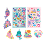 Ooly Stickiville Nom Nom Narwhals Donut Scented Stickers