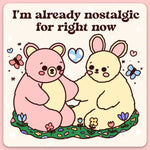 Tender Ghost 'Nostalgic for Right Now' Vinyl Sticker