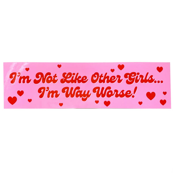*NEW* Krystan Saint Cat 'I'm Not Like Other Girls' Vinyl Sticker