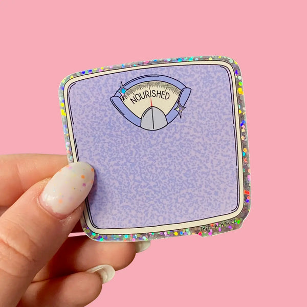 *NEW* The Peach Fuzz 'Nourished' Scale Glitter Vinyl Sticker