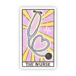 Big Moods 'The Nurse' Tarot Card Vinyl Sticker