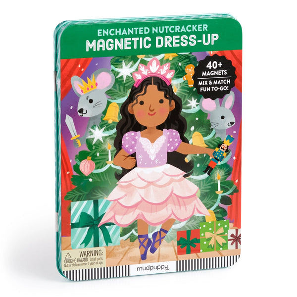 *NEW* Mudpuppy Magnetic Dress-Up Tin: Enchanted Nutcracker