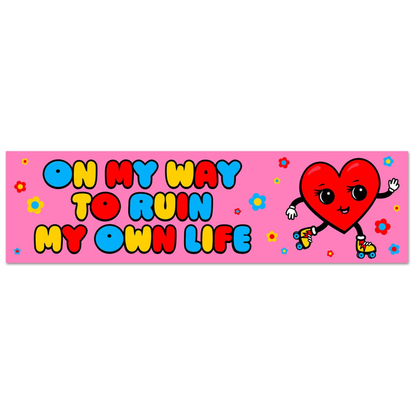 *NEW* Krystan Saint Cat 'On My Way to Ruin My Own Life' Vinyl Sticker