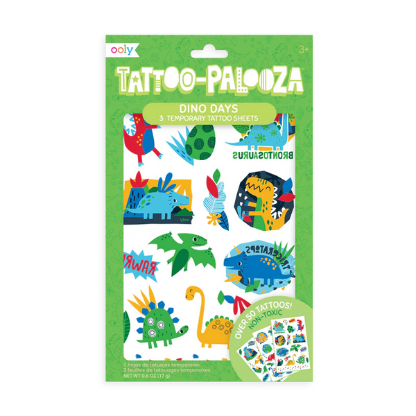 Ooly Tattoo-Palooza Temporary Tattoos - Dino Days