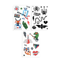 Ooly Tattoo-Palooza Mini Temporary Tattoos - I Wanna Rock