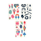 Ooly Tattoo-Palooza Mini Temporary Tattoos - Ice Cream Party