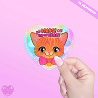 *NEW* LooLooKazoo Cat Lover Holographic Vinyl Stickers