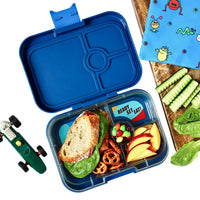 Yumbox Panino Leakproof Bento Box - Monte Carlo Blue with Racing Tray
