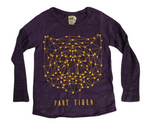 Little Black Tutu Part Tiger Long Sleeve Toddler Tee, 3T