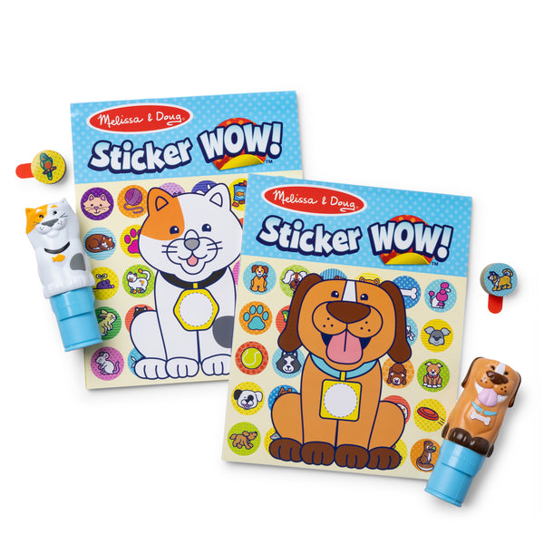 Melissa & Doug Sticker WOW! Activity Pad & Stamper Two-Pack
